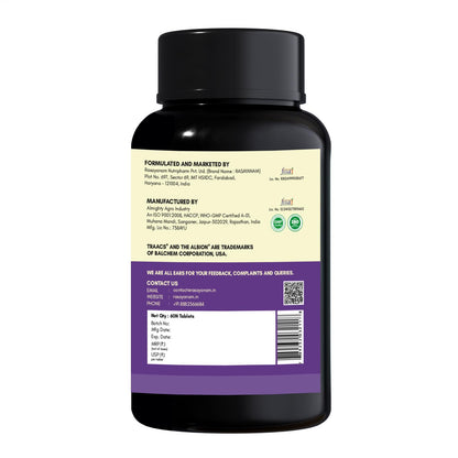Rasayanam Magnesium Glycinate Supplement 2445 mg - Pack of 2 (60 Tablets each) | Helps Improve Muscle Recovery & Sleep Quality