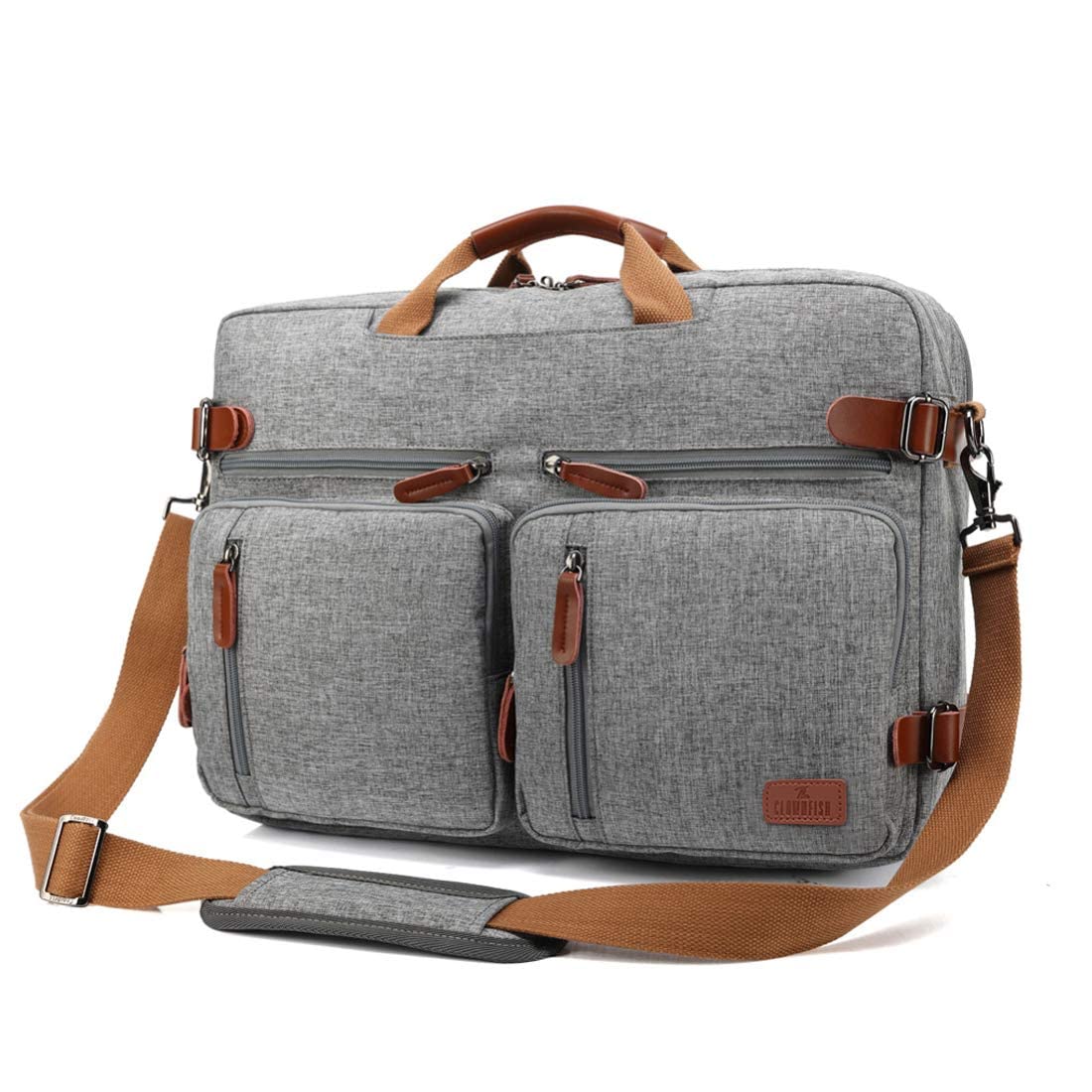 THE CLOWNFISH Unisex-Adult Convertible Laptop Briefcase Backpack With G- image 2