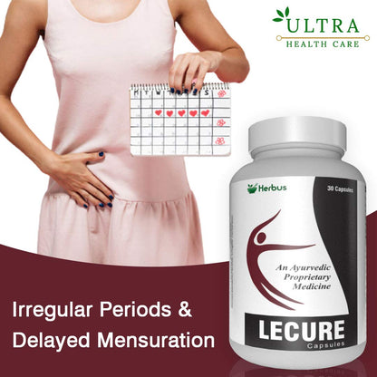 Ultra Healthcare Lecure Herbal Ayurvedic Caps For Women Wellness | 30 Caps
