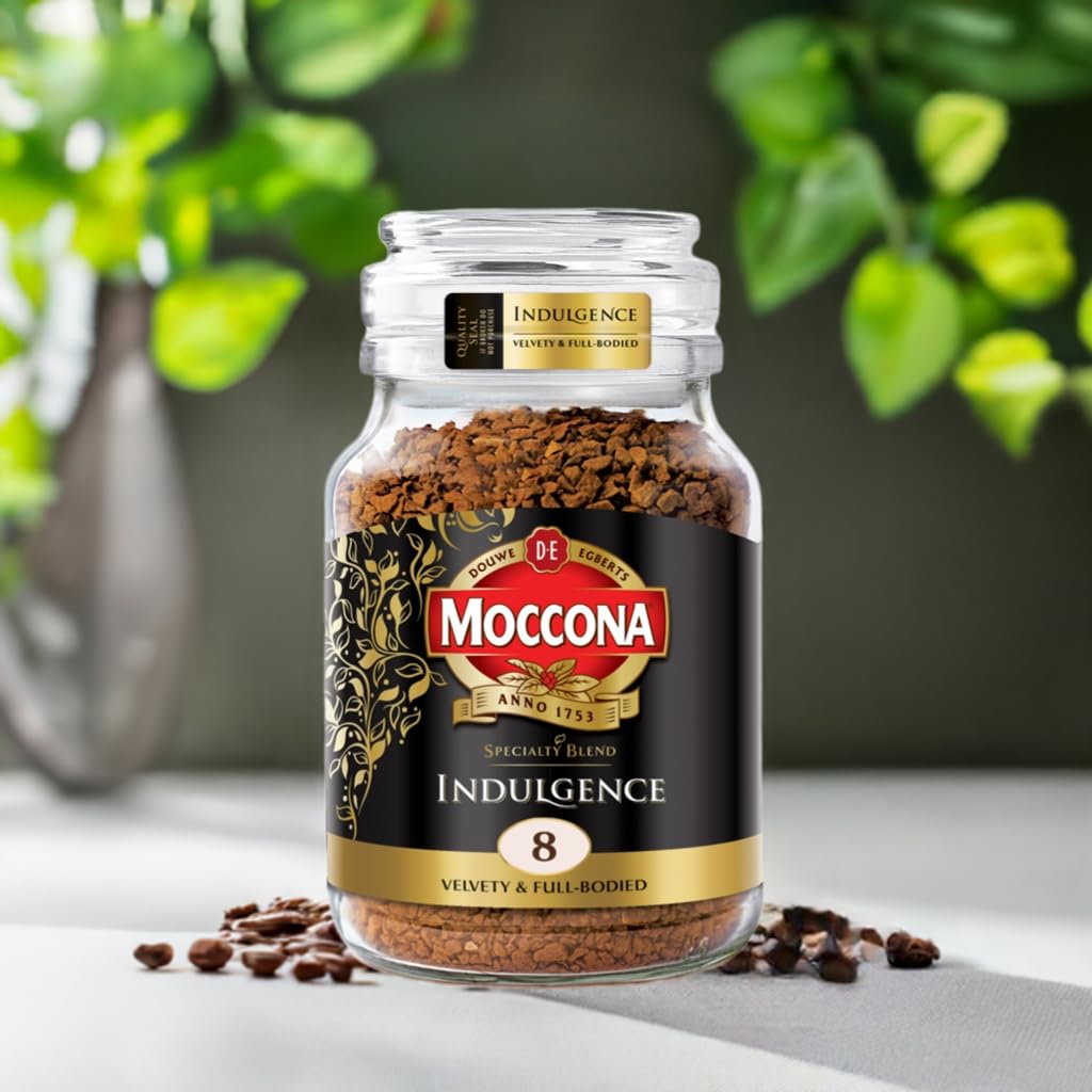Moccona Indulgence Instant Coffee 100g | Imported Coffee | Premium Arabica & Robusta Blend | Freeze-Dried | Bold & Strong Flavor