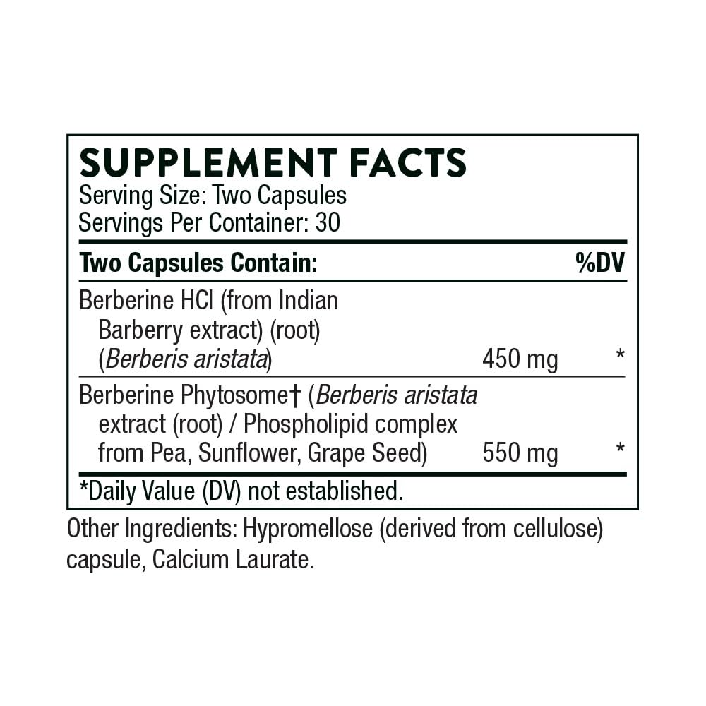 Thorne Research Berberine Capsules, 60 Count- image 7