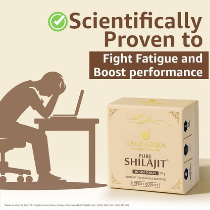 UPAKARMA Pure Shilajit Resin 20g | 300mg/serving | Extensive Global Sou- image 3
