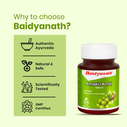 Baidyanath Amlaki (Amla) 60 Tablets - Natural Health Booster for Enhanc- image 4