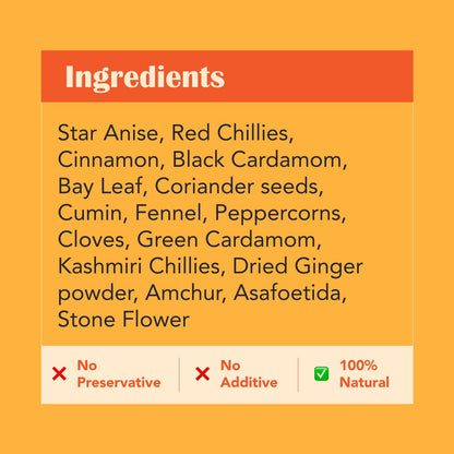 Home Kouzina Pav Bhaji Masala - 150g | Perfect for Authentic Pav Bhaji Recipe| No Artificial Additives | Made in Small Batches | 100% Natural Ingredients| Premium Tin Pack