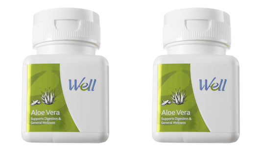 Well Aloe Vera Pack Of 2 (60 Tablets Each Pack)