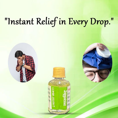 Ananya Healthcare Naas Bindu Drops 10ml for Steam Inahalation Herbal Supplement Gives Quick Relief from Blocked Nose, Sinus Congestion, Headache, and Cough Due to Cold