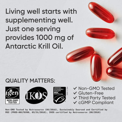 Sports Research Omega-3 Krill Oil 30 Softgels