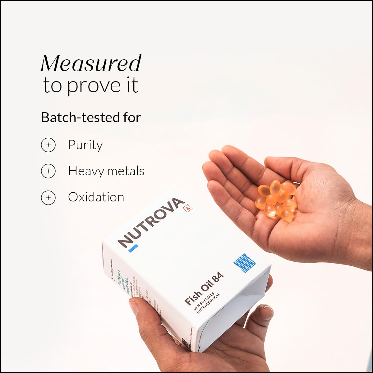 NUTROVA Fish Oil 84 Omega-3 High Purity, Heavy Metal Tested, Small Ente- image 3