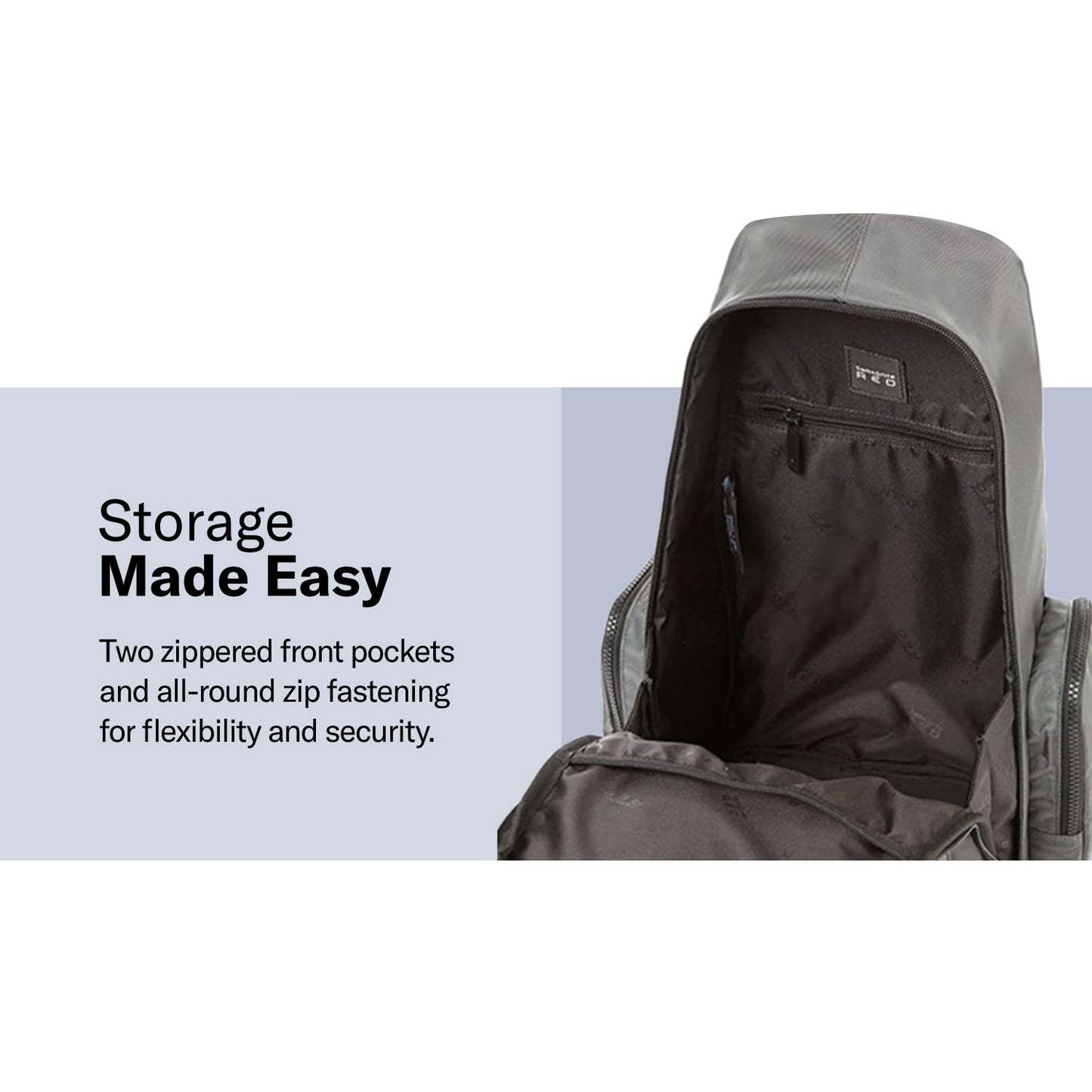 Samsonite Red Lukout Backpack 24 Cms Grey Polyester Premium Casual Daypacks for Travel Vol - 26 lit