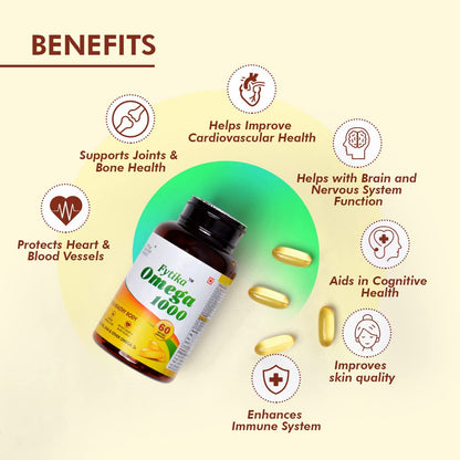 FYTIKA Combo Pack For Weight Management | Let It Melt Weight Management Tablets (60 Tablets) + Omega 1000 Omega 3 Fatty Acid Capsules(60 Capsules)