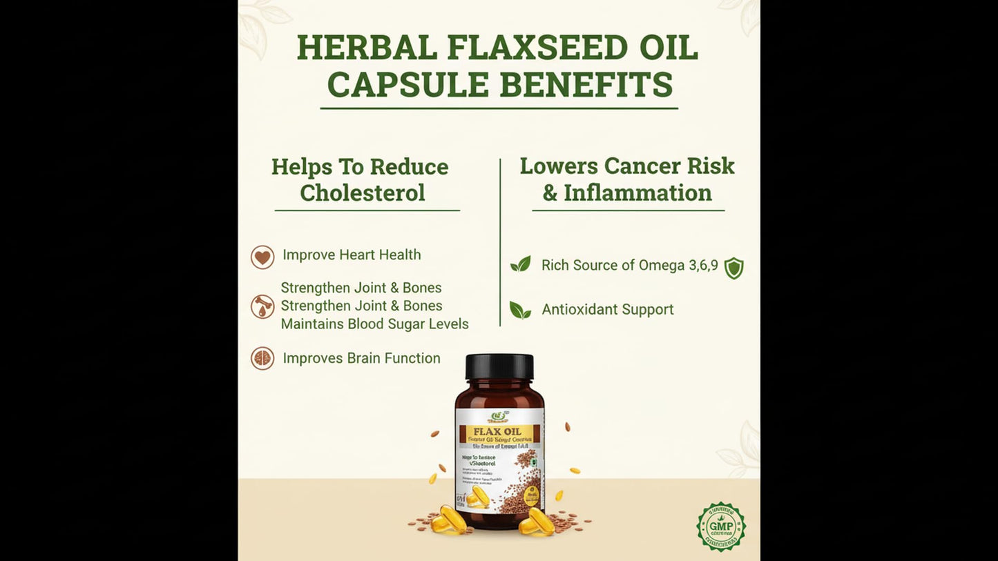 Flaxseed Oil Capsule 1000 Mg