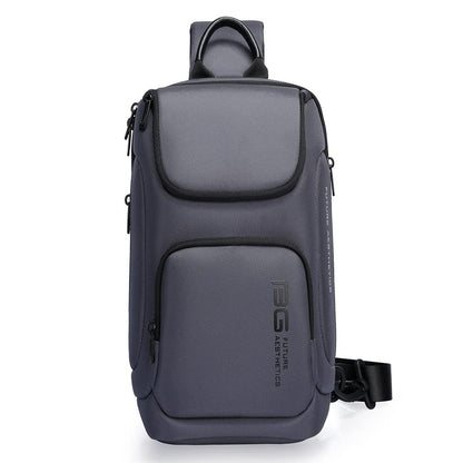 Red Lemon BANGE Anti-Theft Sling Bag – Large Capacity, Water-Resistant Crossbody for Men & Women; Fits 7inch iPad; Ideal for Travel, College, Office, Power Bank, Camera Travel & Daily Use (Grey)