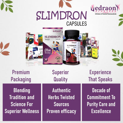 Vedraon Ayurveda SLIMDRON Capsules