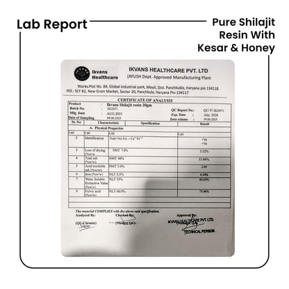 Ytaliti Shilajit Resin with Kesar & Honey – 20g x 3, 60g Total