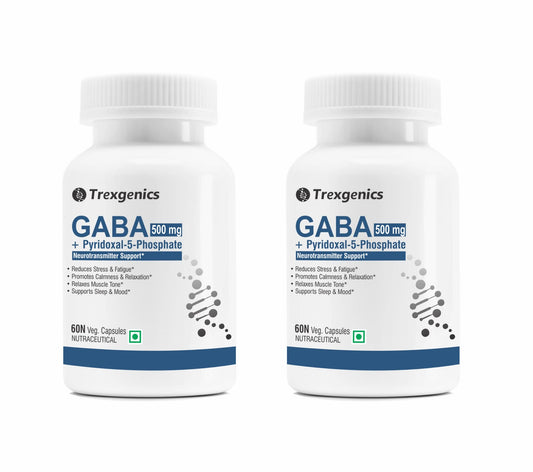 Trexgenics GABA (Gamma aminobutyric aicd) 500 mg, Pyridoxal 5 Phosphate 1 mg, Ne