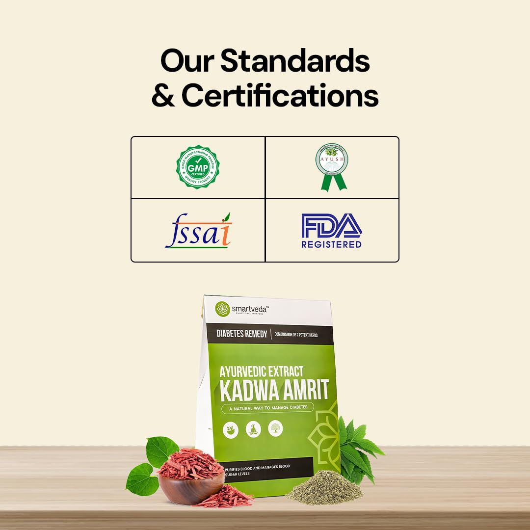 Smartveda Kadwa Amrit - Ayurvedic Diabetes Powder with 7 Potent Herbs |- image 3