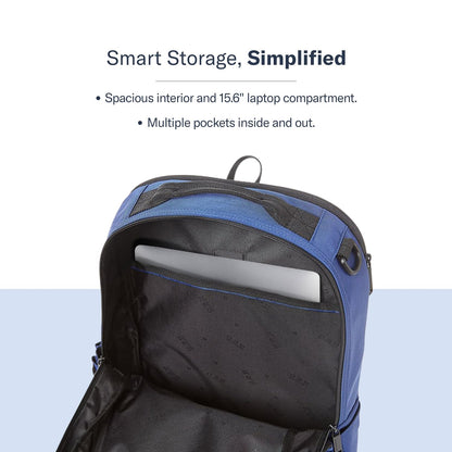 Samsonite Red Marston Backapck L 31 Cms Blue Nylon Premium Laptop Backpacks for Travel 15.6" laptop Vol-19 litres