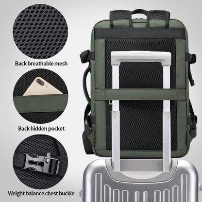 Red Lemon Titan Ultrafit Plus Bange Series 15.6-Inch Laptop Backpacks for Men and Women 45L Outdoor and Camping 3In1 Office Bags,Travelling,Backpack (with Bottle Holder), Green