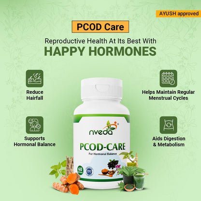 Nveda Ayurvedic herbs based PCOS/PCOD Care Tablets, PCOS Supplements fo- image 4