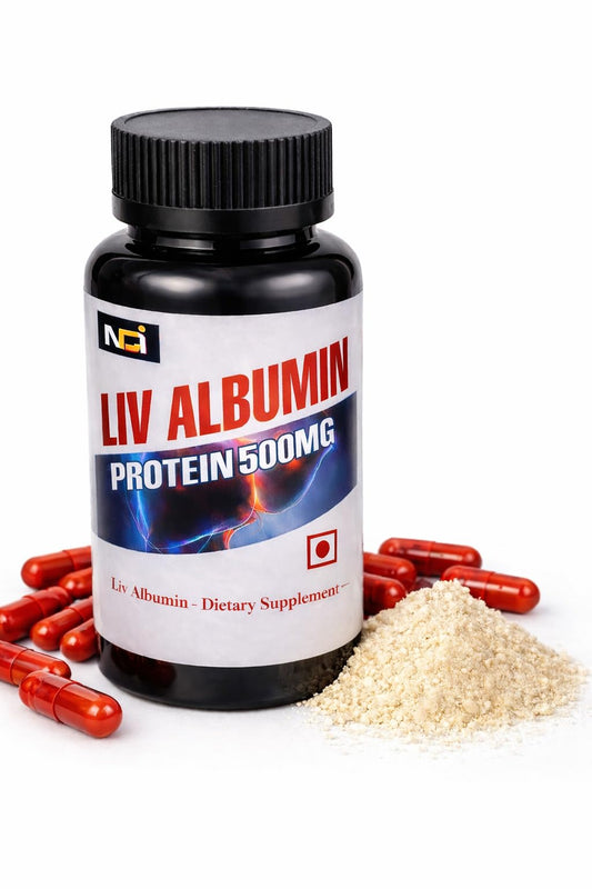Liv Albumin Capsules Supplement (60 counts Bottle Pack)