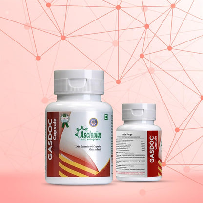 Kirti Health Care Gasdoc Capsule Traditional Herbal Blend and Botanical Dietary Supplement for Daily Routine Wellness Management, 60 Capsules