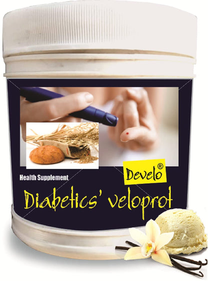 Develo Diabetic Protein Powder for Diabetes Patient’s care, Sugar Free Supplement for Men & Women – 500 g (Vanilla)