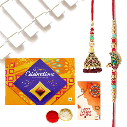 Maalpani Rakhi For Bhaiya Bhabhi With Celebration Gift Pack -Chocolate Hamper - For Brother Gift Set - Rakshabandhan Gift
