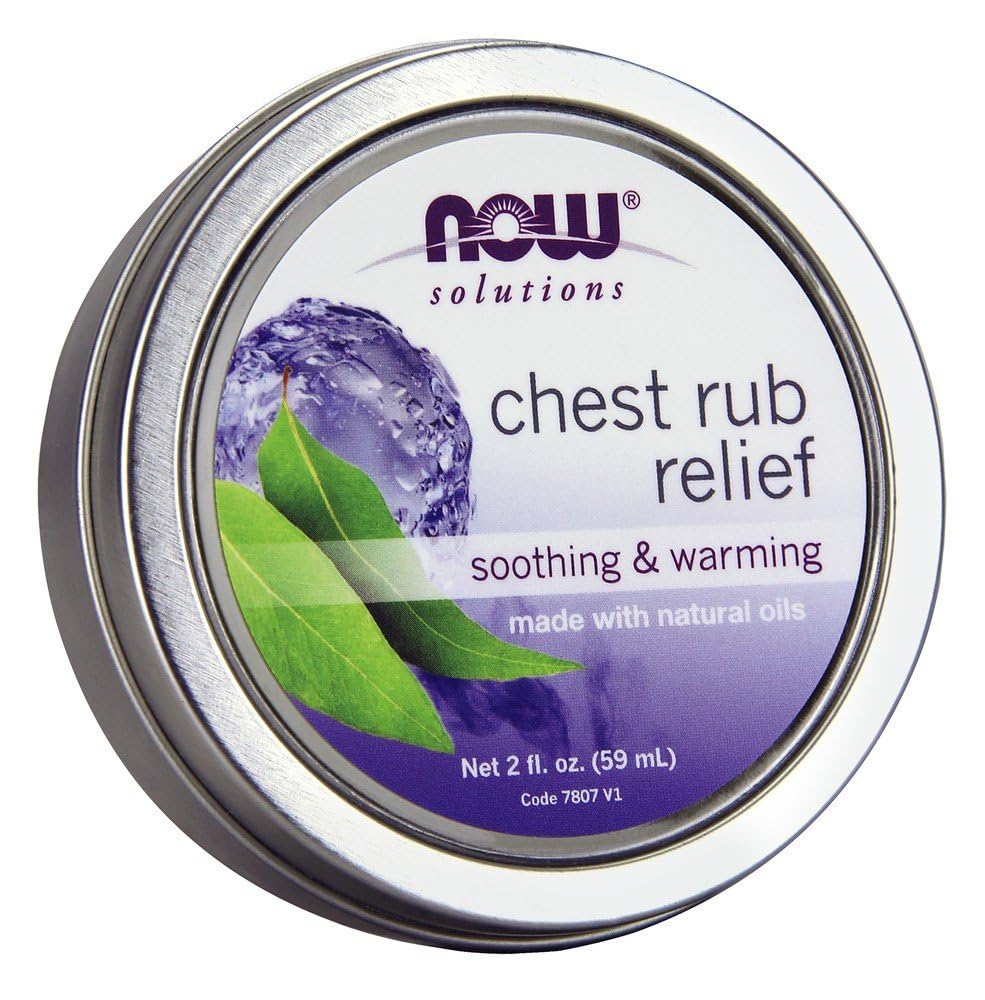 NOW Solutions, Chest Rub Relief, Soothing and Warming, with Soothing Natural Oil