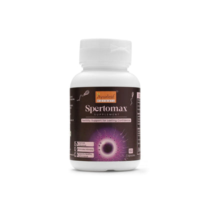 Ayurleaf Herbals- Spertomax Extract Blended Capsules 480mg 60 Veggie capsules - Improve Your Fertility Naturally