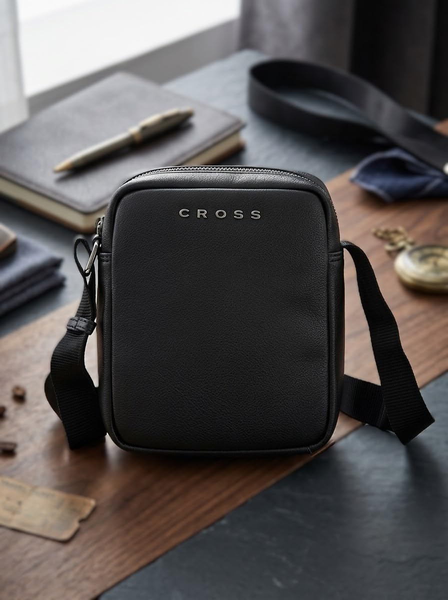 CROSS Men's Black Color Gotham Small Crossbody Bag