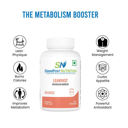 Steadfast Nutrition Leanfast Fat Burners Metabolism Booster Weight Loss Supplements (60 Capsules)