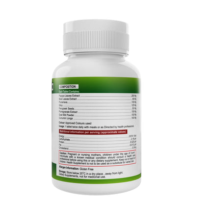 Nveda Immunity Booster with Papaya Leaves Extract, Giloy, Fenugreek see- image 3