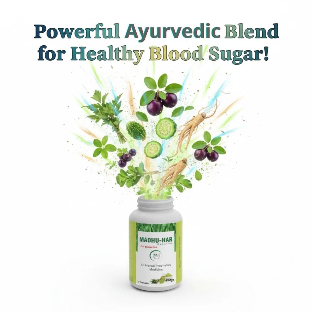 Madhuhar Herbal Capsules For Sugar – 30 Caps