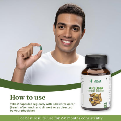 Arjuna Extract | 60 Veg Capsules (450mg) | Supports Heart Health