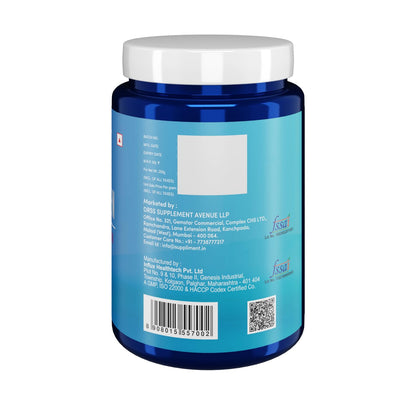 HealthAid Marine Collagen - 250gm Powder| Sugar-Free Collagen Supplement for Women & Men | Increases Skin Hydration |Reduces Skin Damage | Supports Healthy Skin, Hair & Nails| Cranberry Flavour