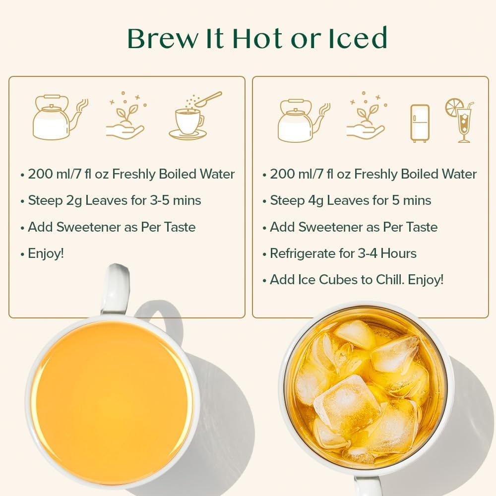 VAHDAM, First Flush Darjeeling Tea - (100g) | Loose Leaf Black Tea - Flowery, Aromatic & Delicious | Champagne Of Teas | Mellow & Fragrant | Direct From India | Vacuum Sealed