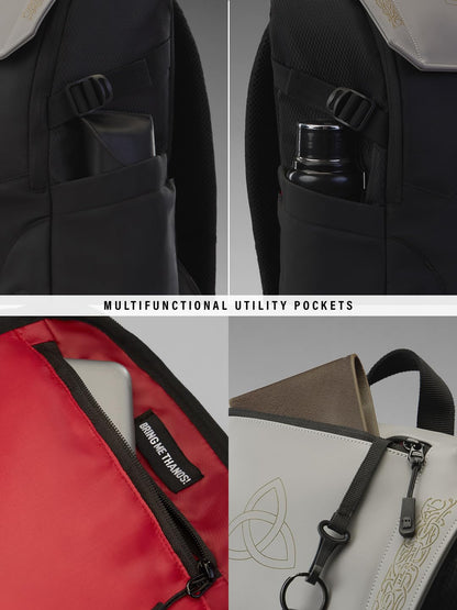 The Souled Store Thor: Mjolnir Backpacks | Official Marvel Merchandise | Premium Water-Resistant Laptop Bag with Hammer Graphic | Durable Urban Travel Rucksack for Men & Women | God of Thunder Edition