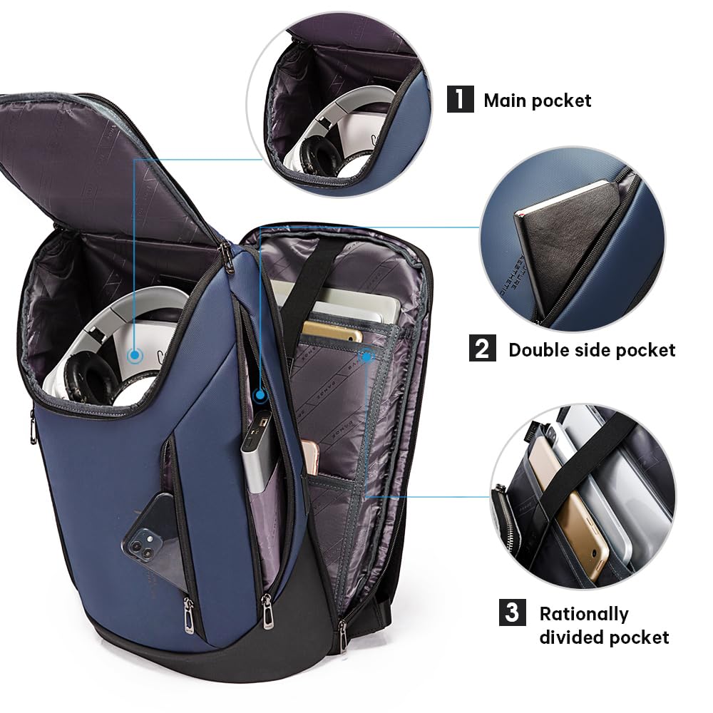 BANGE Business Smart Backpack Waterproof fit 15.6 Inch Laptop Backpack- image 7