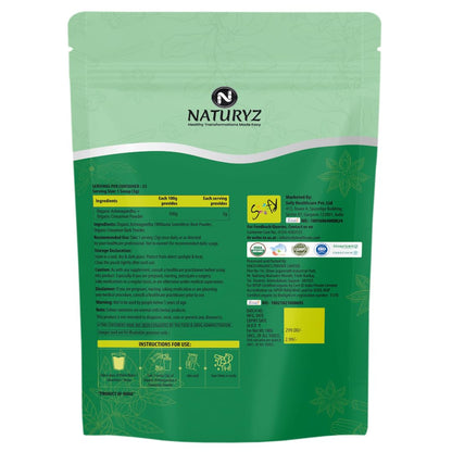 Naturyz Organic Ashwagandha + Organic Cinnamon Blend Powder (100)