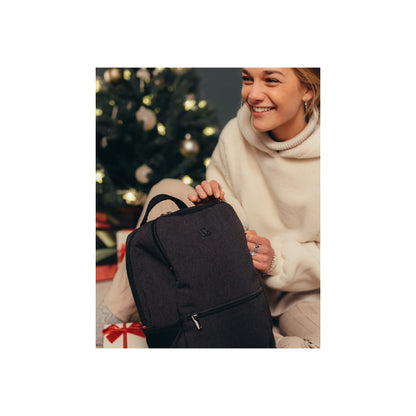 WENGER, MX Reload 14 Inch Backpack, 17 Liters Heather Grey Swiss Designed-Blend of Style and Function, 611643