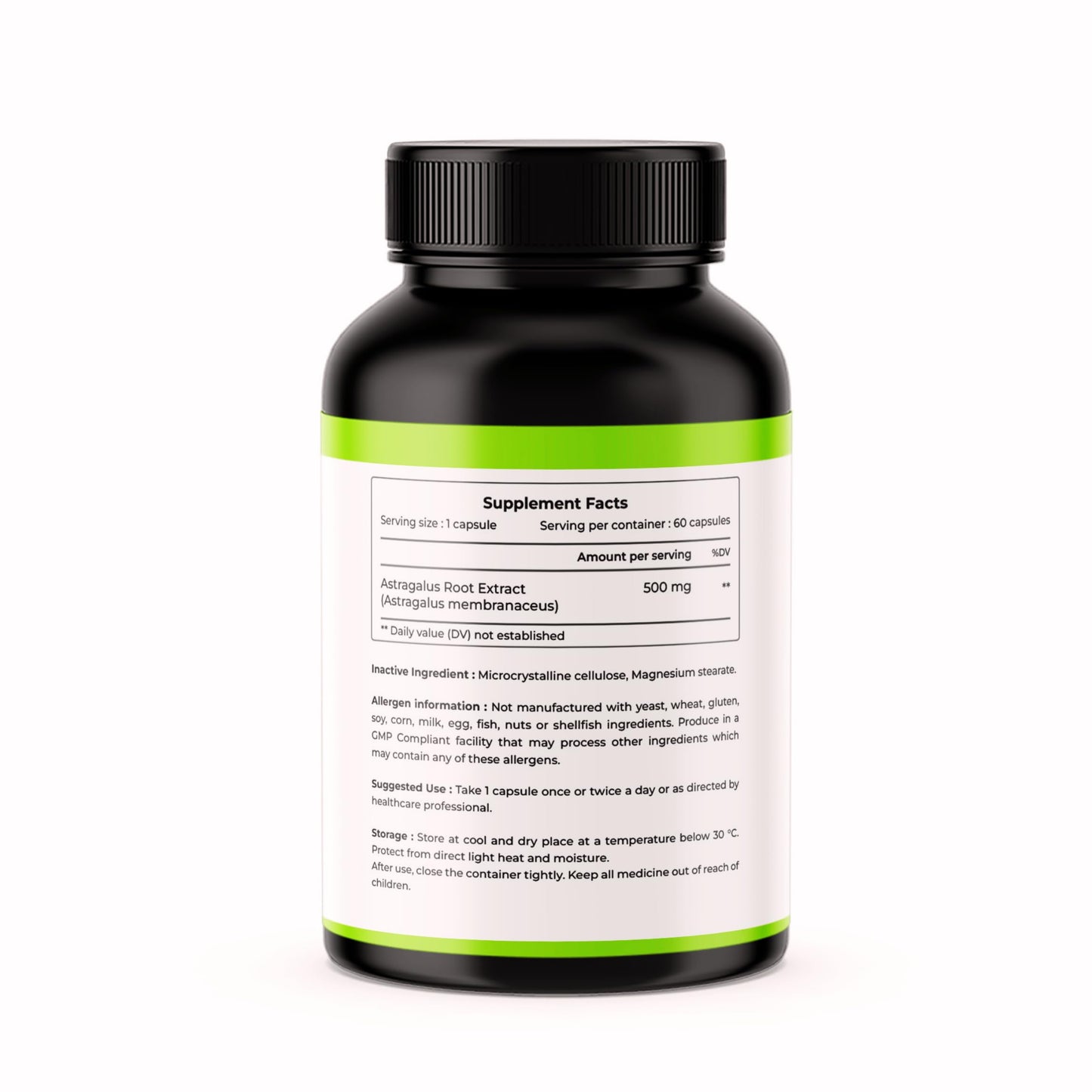 CITRUS NUTRACEUTICAL Astragalus Root Extract 500mg