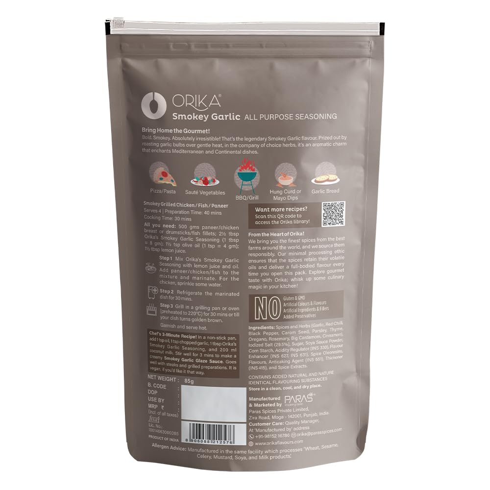 Orika Smokey Garlic All Purpose Seasoning (75G / 85G, Pack of 1)