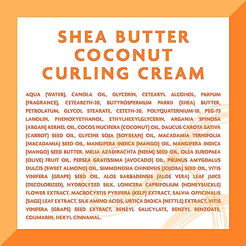 CANTU Shea Butter for Natural Hair Coconut Curling Cream, 708 g