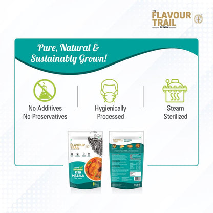 The Flavour Trail Pure & Natural Fish Masala | Perfect for Kerala, Malvani, Bengali & Tandoori Fish Dishes | Prawns Masala | Spicy & Tangy Masala for Seafood Lovers | Perfect for Fried Fish, Tandoori, & Gravy | 100g