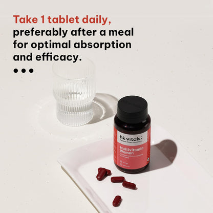 HealthKart HK Vitals Multivitamin For Women (30 Tablets) |With Zinc, Vi- image 3