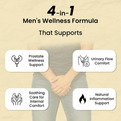 Sheopals Prostguardd Support Tablets for Men | Ayurvedic Urinary Wellness Supplement with Shilajit, Punarnava, Gokshura & Varuna | Men’s Health Support | 60 Tabs