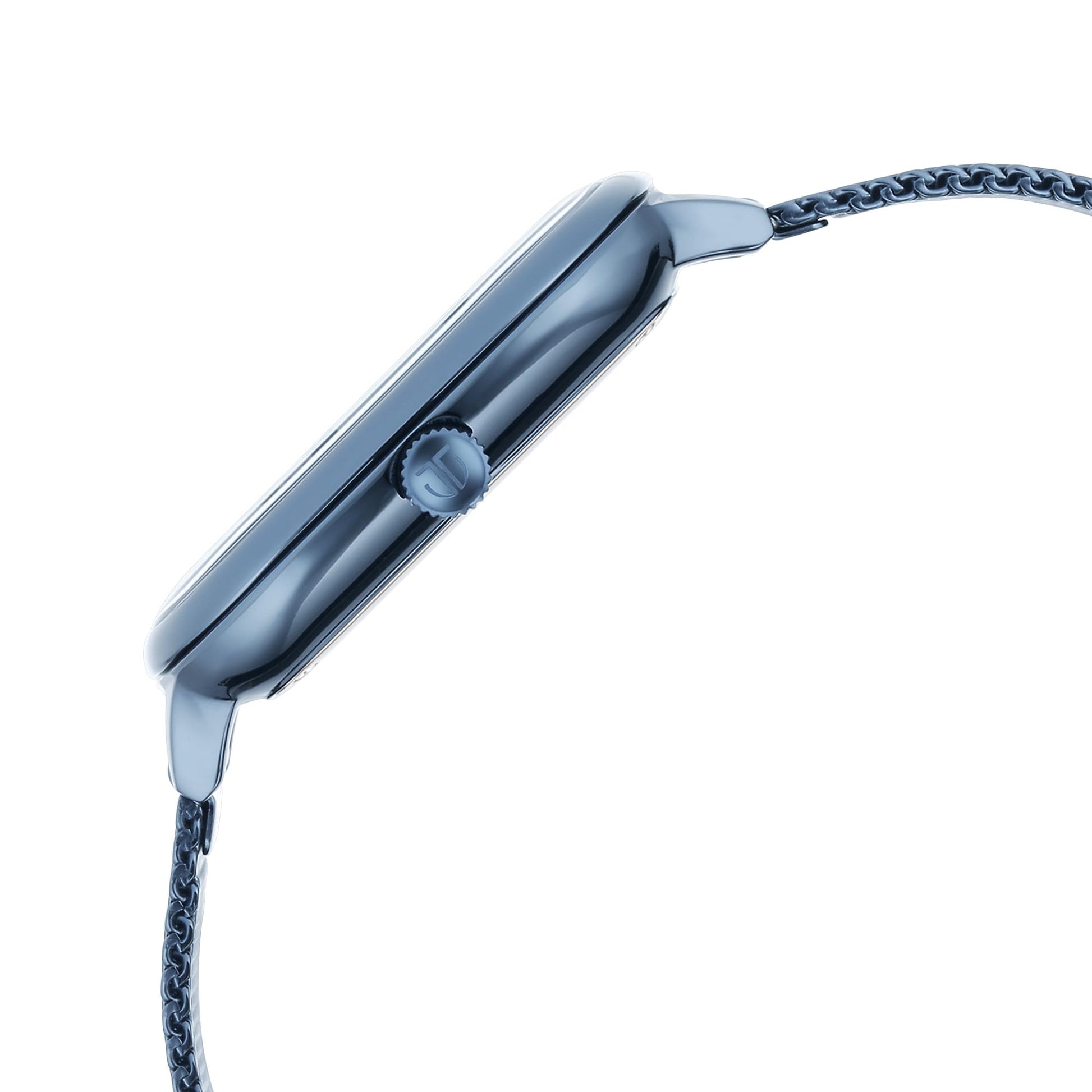 Titan Avant Garde Quartz Multifunction Midnight Blue Dial Metallic Blue- image 3