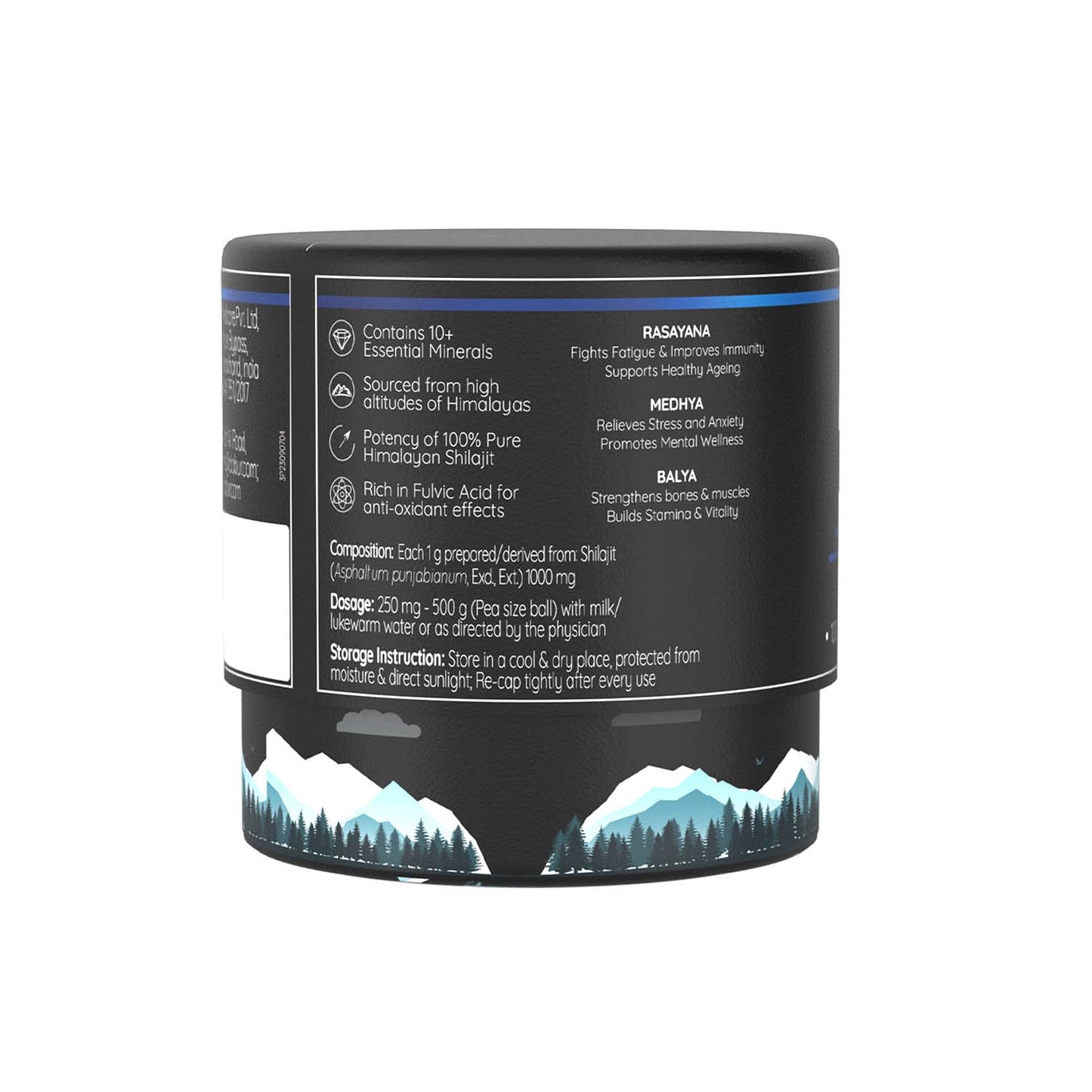 Dabur Himalayan Shilajit/Shilajeet Resin - 15g | 250mg per serving | Boosts Muscle Growth & Stamina | 100% Ayurvedic | Grade A shilajit sourced from the Himalayas up to 19,000 ft