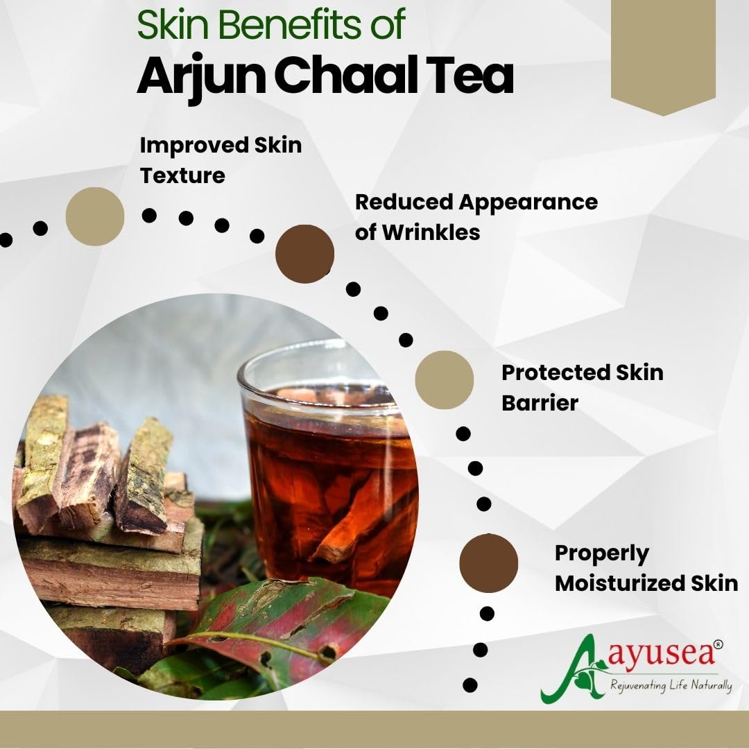 AYUSEA® ASHWAGANDHA POWDER (200g) AND ARJUN CHAAL POWDER (200g) COMBO FOR CARDIOVASCULAR HEALTH AND STRESS MANAGEMENT
