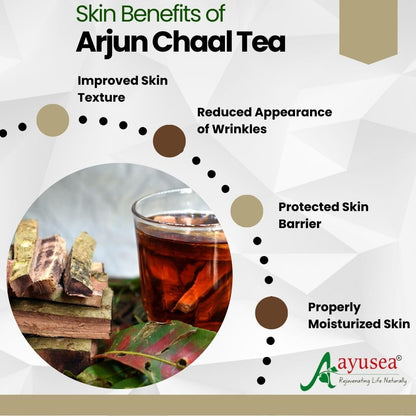 AYUSEA® ASHWAGANDHA POWDER (200g) AND ARJUN CHAAL POWDER (200g) COMBO FOR CARDIOVASCULAR HEALTH AND STRESS MANAGEMENT